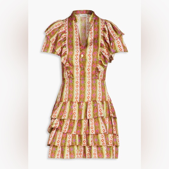 NWOT Sandro Retro Multi Tiered Mini Dress - Picture 4 of 10